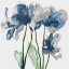 Picture of BLUE FLORAL RADIANCE I