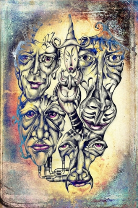 Picture of SHAMAN AND FACES OF SOULS