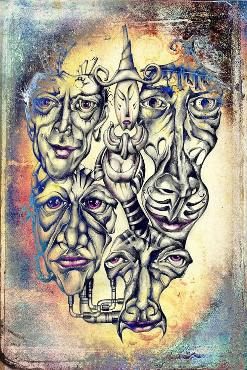 Picture of SHAMAN AND FACES OF SOULS
