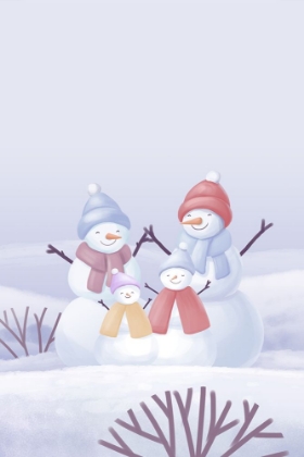 Picture of SNOWMAN FAMILY ANIMATED