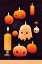 Picture of CANDLES - PUMPKINS AND A GHOST