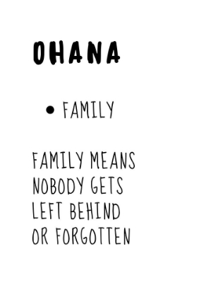 Picture of OHANA MEANS FAMILY