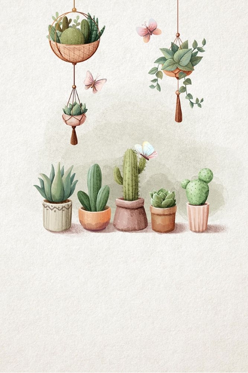 Picture of VINTAGE CACTUS PLANTS