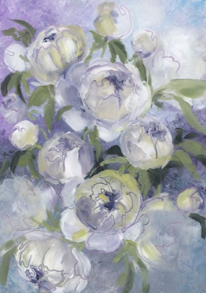 Picture of SADY PAINTERLY FLORALS IN VIOLET