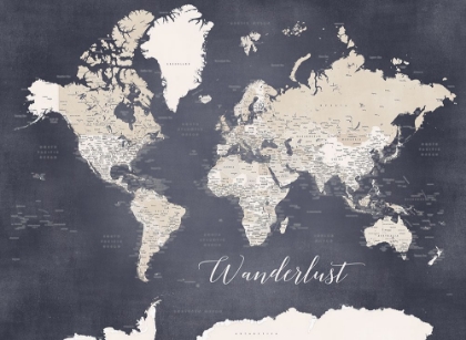Picture of WANDERLUST WORLD MAP GLYN