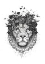 Picture of FLORAL LION (BW)