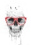 Picture of SKULL WITH RED GLASSES