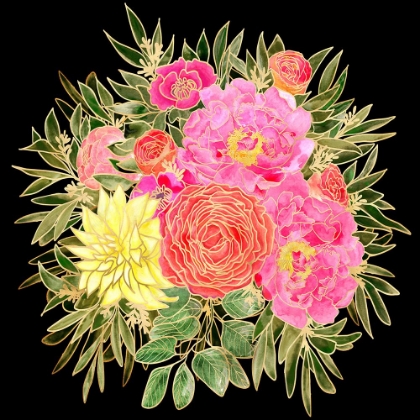 Picture of COLORFUL NANETTE BOUQUET IN BLACK