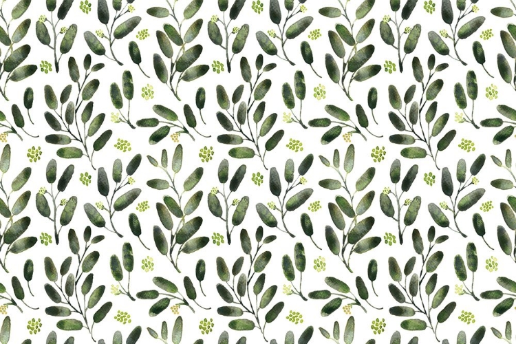 Picture of LISA WATERCOLOR SEEDED EUCALYPTUS PATTERN