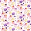 Picture of FLORAL WATERCOLOR DONUTS PATTERN