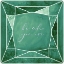 Picture of BE WHO YOU ARE GEM EMERALD GREEN