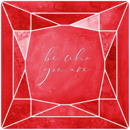 Picture of BE WHO YOU ARE GEM RUBY RED