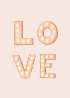 Picture of LOVE LIGHT LETTERS PINK