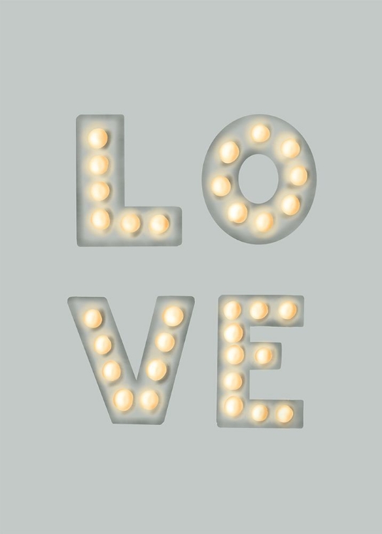 Picture of LOVE LIGHT LETTERS GREEN