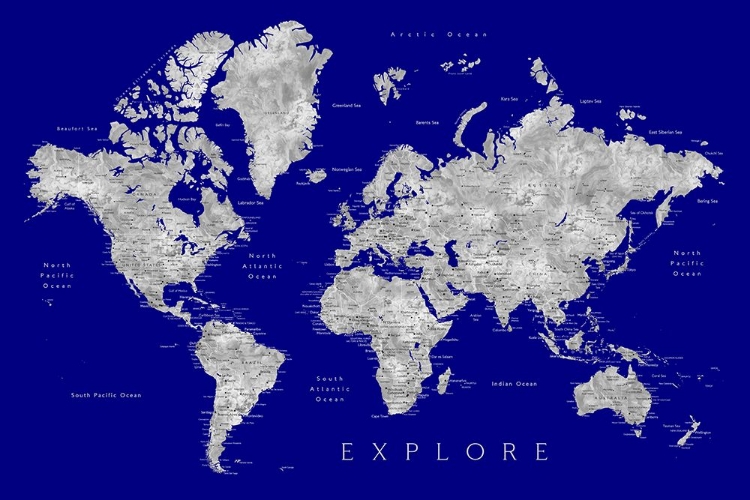 Picture of EXPLORE WORLD MAP WITH CITIES - VALRIE