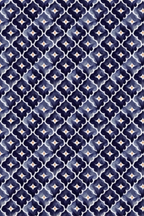 Picture of BLUE AQUARELL TILE PATTERN