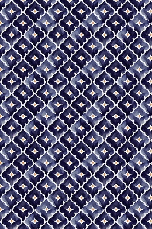 Picture of BLUE AQUARELL TILE PATTERN