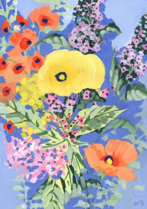 Picture of YELLOW AND ORANGE POPPIES