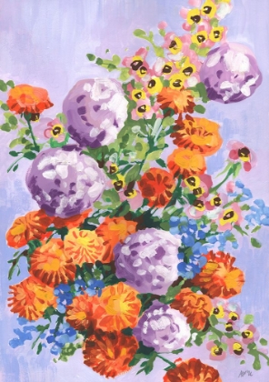 Picture of MARIGOLD AND HYDRANGEA