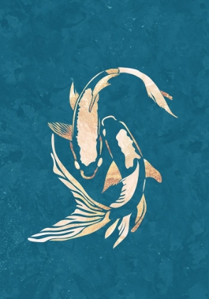 Picture of GOLD BLUE KOI FISH