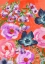 Picture of BLUE ANEMONES ON RED