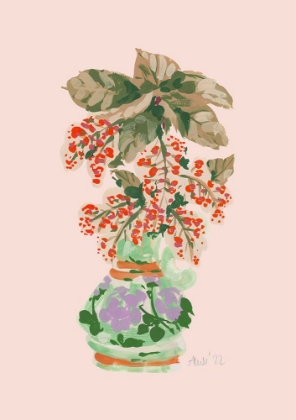 Picture of BLOOMING VASE IN RED
