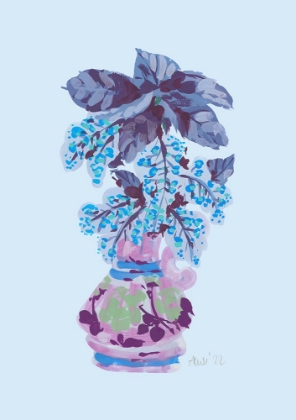 Picture of BLOOMING VASE IN BLUE
