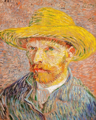 Picture of SELF PORTRAIT WITH STRAW HAT