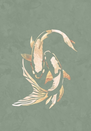 Picture of SAGE GREEN GOLD KOI FISH 1