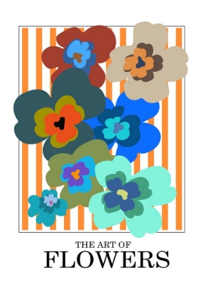 Picture of THE ART OF FLOWERS ORANGE STRIPE