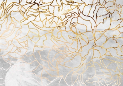 Picture of ABSTRACT GOLD LINE ART WALL MURAL