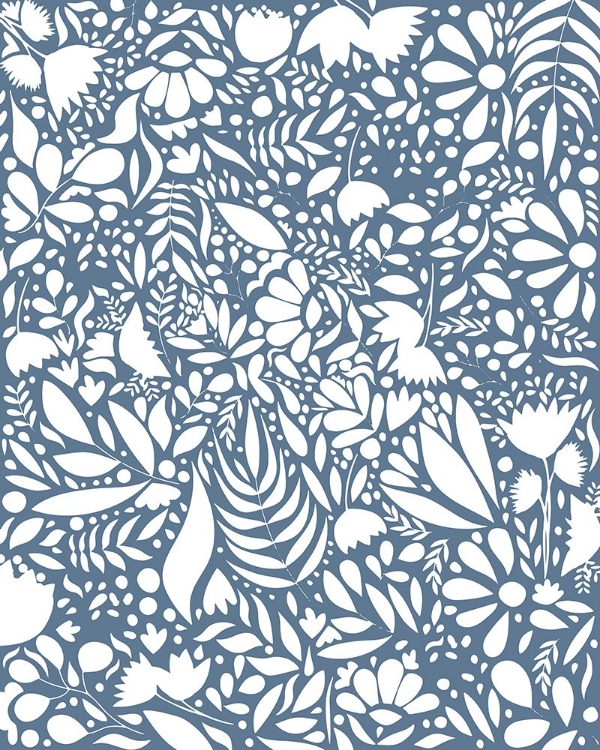 Picture of SCANDI BLUE WHITE PATTERN 1