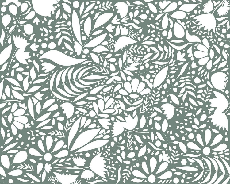 Picture of SCANDI GREEN WHITE PATTERN