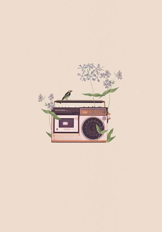 Picture of FLORAL VINTAGE RADIO