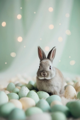 Picture of BUNNY AND PASTEL EGGS