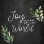 Picture of JOY TO THE WORLD CHALKBOARD