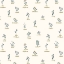 Picture of WILDFLOWERS GOLD WORDS PATTERN