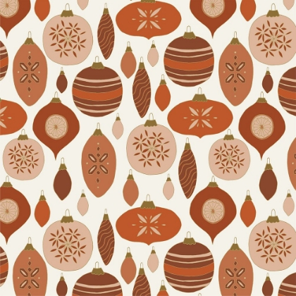Picture of BAUBLES PATTERN RED AND GOLD