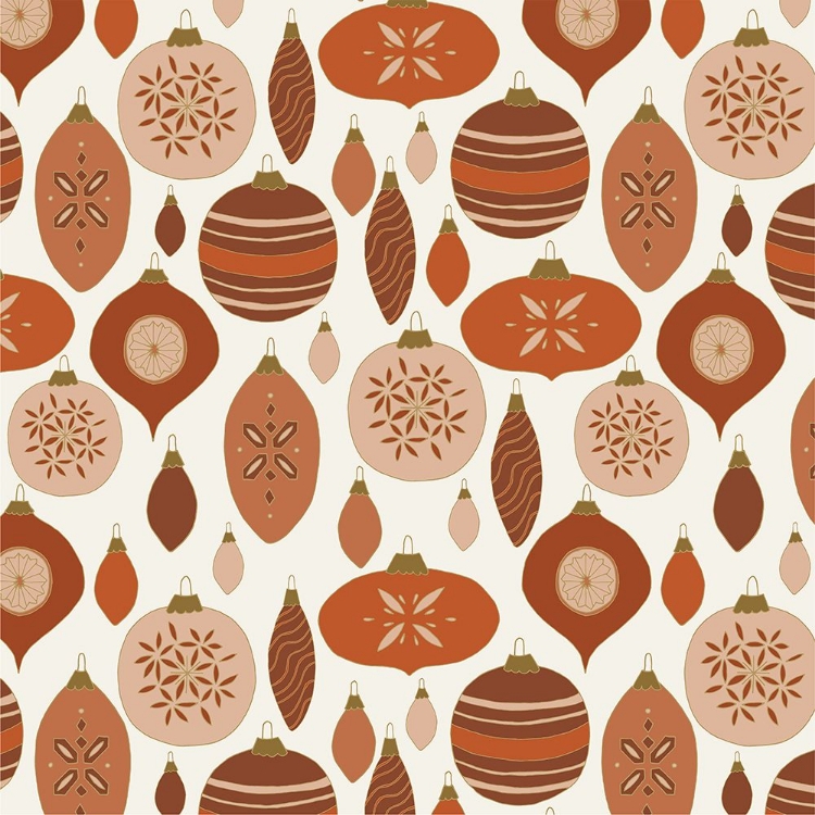 Picture of BAUBLES PATTERN RED AND GOLD