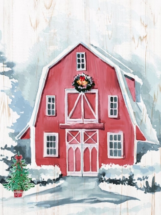 Picture of MERRY CHRISTMAS BARN