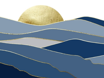 Picture of NAVY GOLD LANDSCAPE 2