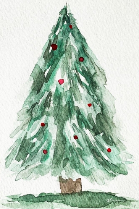 Picture of CHRISTMAS TREE WATERCOLOR 1