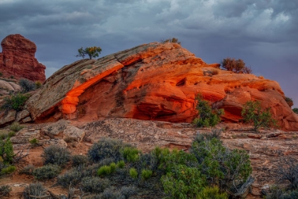 Picture of A GLOWING ROCK AT SUNSET