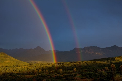 Picture of DOUBLE RAINBOW OVER MOUNT SNEFFELS 1