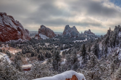 Picture of SNOW AT GARDEN OF THE GODS