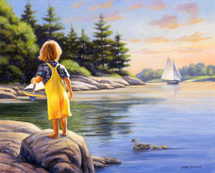 Picture of BOY AND HIS BOAT