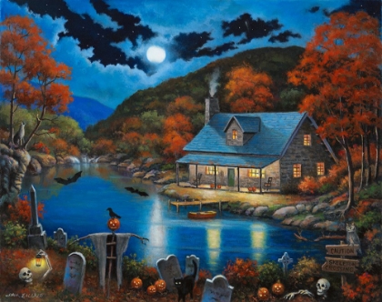 Picture of CABIN ON HALLOWEEN LAKE