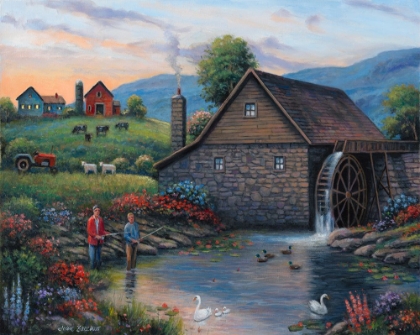 Picture of FISHING BY THE WATERWHEEL