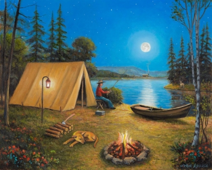 Picture of FISHING IN THE MOON LIGHT