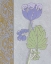 Picture of BLUE TULIP WITH LEFT BORDER